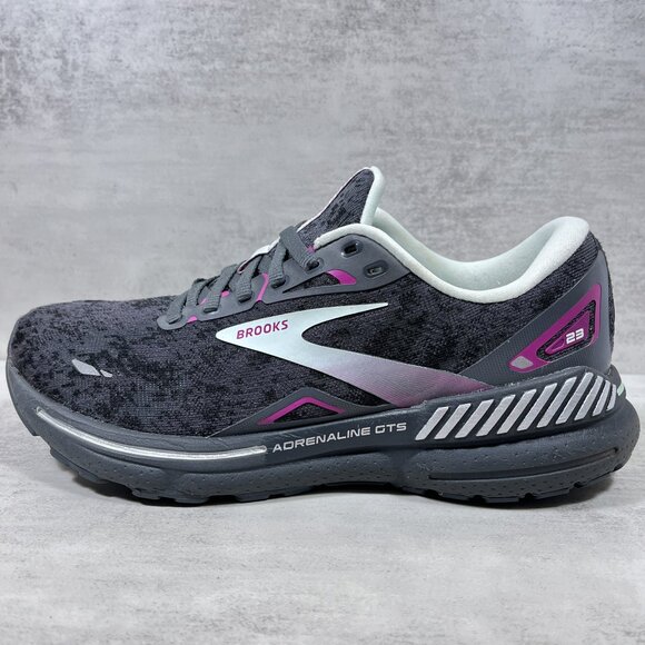 Brooks Adrenaline GTS 23 Running Shoes - Women's Size 7.5 - Gray - Picture 1 of 10